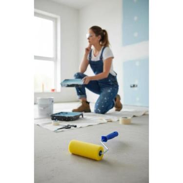 Imagem de Rolo Pintura Detalhe 5cm Amarelo Profissional - Congratulations Store