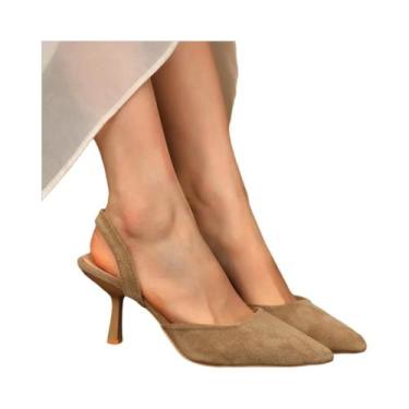 Imagem de Sandálias De Salto Alto Femininas De Verão 2024, Tamanho Grande, Com P