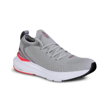 Imagem de Tênis Rainha Abbey II Corrida Caminhada Esportivo Confortável, Cinza, 