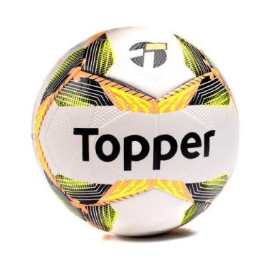 Imagem de Bola Futsal Topper Tech Fusion Slick Branco/laranja, Amarelo, Laranja