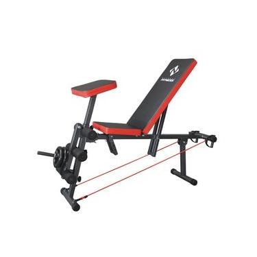 Imagem de Kit Prancha Abdominal Banqueta Livre Regulável Musculação 40x1 - Consport