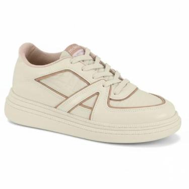 Imagem de Tênis Moleca Feminino Nylon Branco Off Cadarço -, Branco off, 35