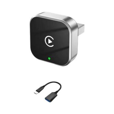 Imagem de Adaptador Wireless CarPlay Android Auto 2 Em 1 Supermini Box Plug And 