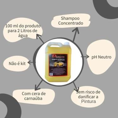 Imagem de Shampoo Automotivo Diamante com Cera de Carnaúba 5L Lava Aut - Congrat