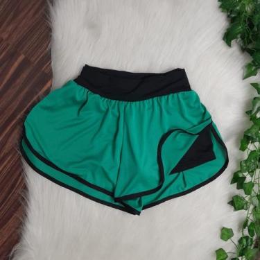 Imagem de Short Duplo Suplex e Dryfit Academia Fitness - Bella fitness, Verde, G