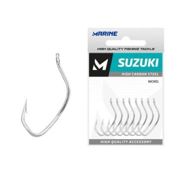 Imagem de Anzol Marine Suzuki Nº 22 Cartela 25un Pacu Robalos Tambaqui Aço Resis