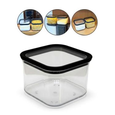 Imagem de Pote Com Tampa Hermético Potes Organizador Geladeira 500ML - 123 Organ