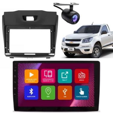 Imagem de Central Multimídia Automotiva 2 Din E-tech Premium 9 Polegadas Android 13 Wi-Fi Bluetooth Câmera de Ré Grafite para S10