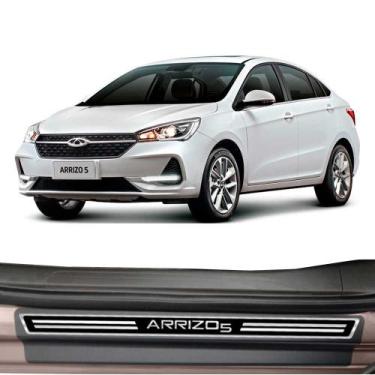 Imagem de Kit Soleiras Elegance NP - Protetor Premium Arrizo 5 2019 a 2021 - NP 