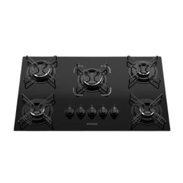 Imagem de Cooktop 5 Bocas à Gás Itatiaia Essencial Vidro Preto Bivolt, Bivolt