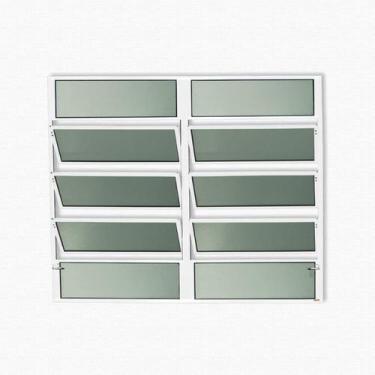 Imagem de Basculante C/ Vidro Mini Boreal  Branco 100x120 Brimak