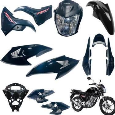 Imagem de Kit Carenagem Cg Fan 160 Vermelho Cor de Fan 2016 até 2021 Modelo 2022
