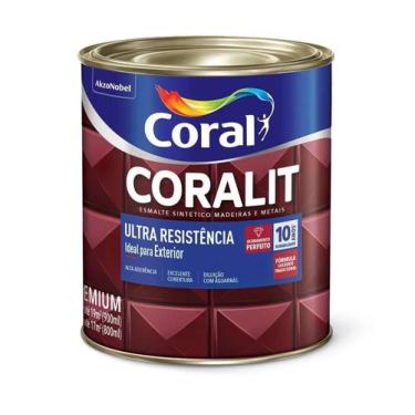 Imagem de Coralit ultra resistencia esmalte coral - 900ml - azul franca brilhant