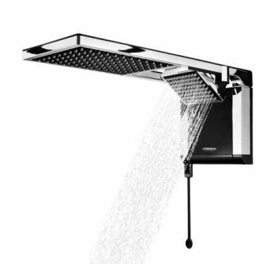 Imagem de Chuveiro Acqua Duo 127V 5500W Preto Cromado Lorenzetti, 110V