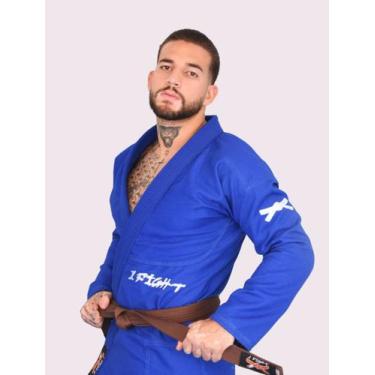 Imagem de Kimono Jiu Jitsu Elementar Iniciante Azul 1 Fight, A1, Azul, Unissex