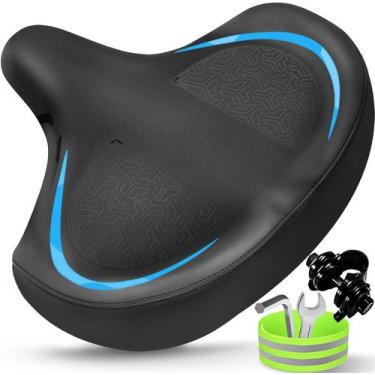 Imagem de Selim de Bicicleta Twomaples Extra Largo e Confortável para Peloton