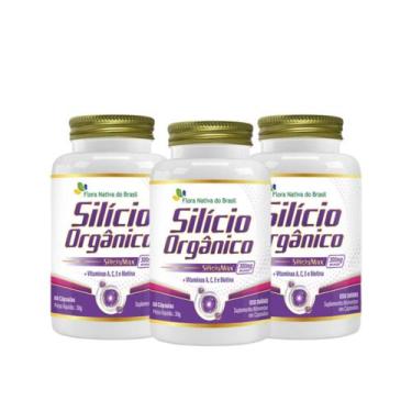 Imagem de 3x Silício Orgânico E Vitaminas 60 Cápsulas Flora Nativa - Flora Nativ