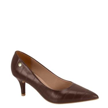 Imagem de Sapato Scarpin Feminino Salto Médio Fino Vizzano 1185.1302 - Chocolate