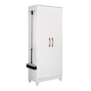 Imagem de Armário Multiuso 2 Portas 4 prateleiras Jade Moval Branco
