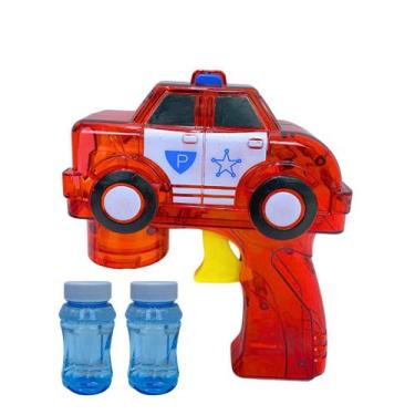 Imagem de Brinquedo Máquina Bolhas De Sabão Carrinho Policial Diversão - 99Toys,