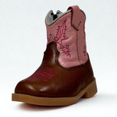 Imagem de Bota Country Infantil Rosa Bebê Confortavel Oklahoma Country, Marrom, 
