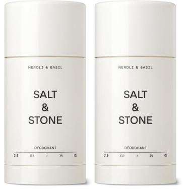 Imagem de Desodorante Salt & Stone sem alumínio Neroli e Manjericão 2 unidades