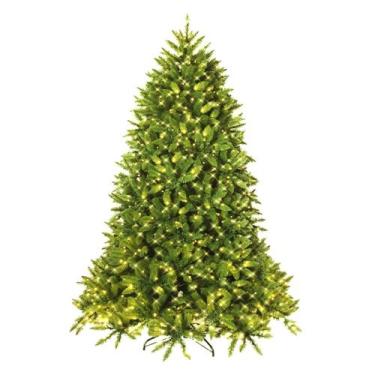Imagem de Árvore de Natal HAPPYGRILL de 6 pés pré-iluminada com 600 luzes LED