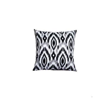 Imagem de Capas para Almofadas 45x45 Jacquard Estampado Nallu Decor, Preta