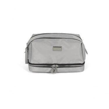 Imagem de Necessaire Gash NC14640GA de Nylon 4,4L Cinza com Dois Compartimentos Feminina