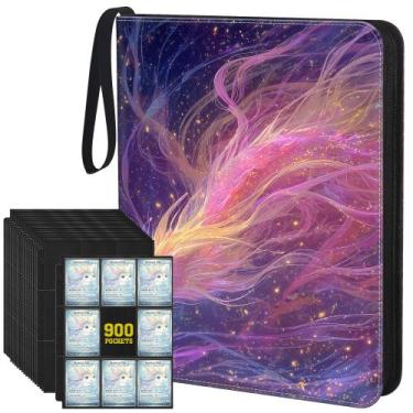 Imagem de Álbum para Cards UGYAZX com capacidade para 900 cards, 3 argolas, capa