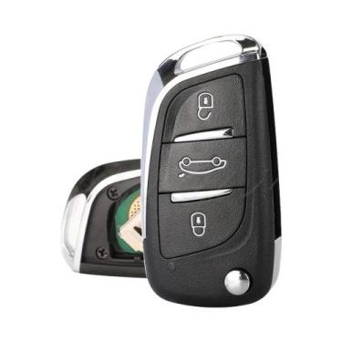 Imagem de Chave De Controle Remoto Ssangyong Com 3 Botões 433 Mhz Eletrônica Jin