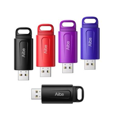 Imagem de Unidade flash USB Aiibe 64GB USB 2.0 Memory Stick, pacote com 5