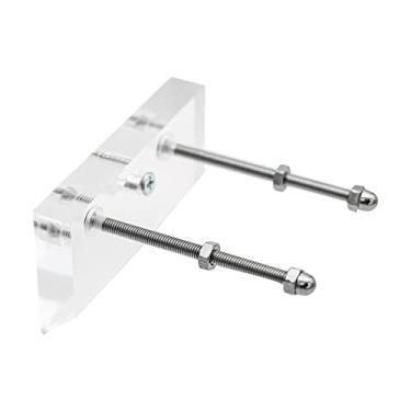 Imagem de Fancyes Suporte de parede para skate acrílico Esquis Longboard flexível Organizador de de skate Sala de Suporte para exibição de prateleira, Claro