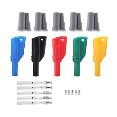 Imagem de Conector Banana Fio, Plugue Banana Durável P3005B 10A 1000V para Equipamentos Elétricos