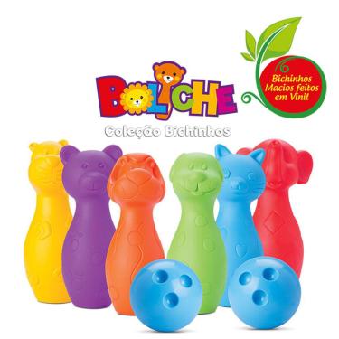Imagem de Jogo de Boliche Infantil - Coleção Bichinhos - 6 Pinos - Roma