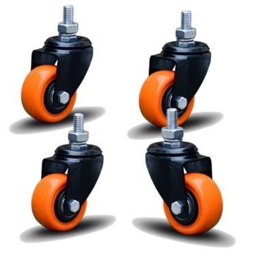 Imagem de 4 Rodizio 2 Pol Espiga Sem Freio Gleb.210,bpa.e