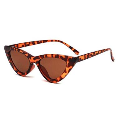Imagem de Bonito Sexy Retro Cat Eye Óculos de Sol Feminino Pequeno Preto Branco Triângulo Óculos de Sol Vintage Feminino Vermelho Feminino UV400,5,China
