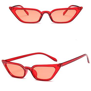Imagem de Pink Cat Eye Sunglasses Woman Vintage Black Cateye Sunglasses Female Small Frame Transparent Color Oculos De Sol Feminino ,2,China