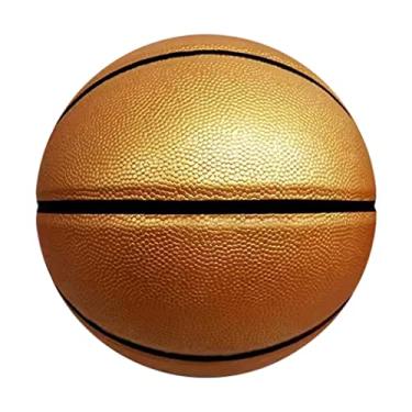 Imagem de Basquete nº 5, nº 6, nº 7, resistente ao desgaste de couro suave PU, presente de aniversário infantil. Adequado para o uso interno e externo.,Gold,size7