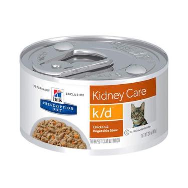 Imagem de Ração Úmida Hill's Prescription Diet K/D Cuidado Renal Para Gatos Sabo