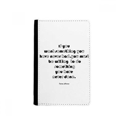 Imagem de Citação inspiradora para fazer citações Porta-passaporte Notecase Burse carteira capa porta-cartão, Multicolor