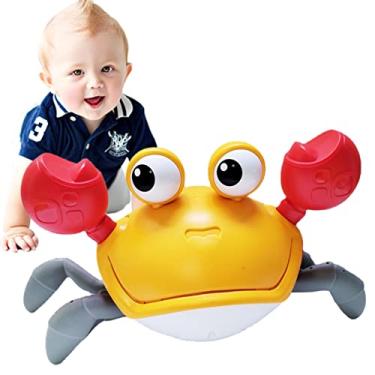 Imagem de Brinquedo caranguejo rastejante,Brinquedos caranguejo rastejando com luz | Brinquedo dançante interativo para caminhada, entretenimento infantil divertido para meninos e Riastvy