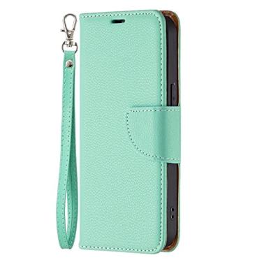 Imagem de Carteira de luxo de couro macio para iphone 12 13 14 mini 11 pro xs max x xr 8 7 6 6 s plus se capas de telefone PU bolsa verde, para iphone13mini