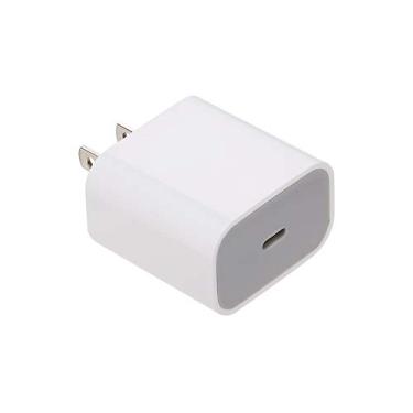 Imagem de Phomnd Carregador PD 20W Quick Charge Compatible with Adaptador USB-C Universal Broadband Voltage 18W US Plug White