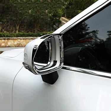 Imagem de JIERS Para Volvo XC60 2018-2020, capa de espelho retrovisor para estilo de carro, guarnições de chuva, viseira de sol, moldura de cobertura de sobrancelha