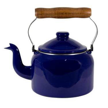 Imagem de Chaleira Tradicional 16 Esmaltada Azul - 1800 ml - Ewel