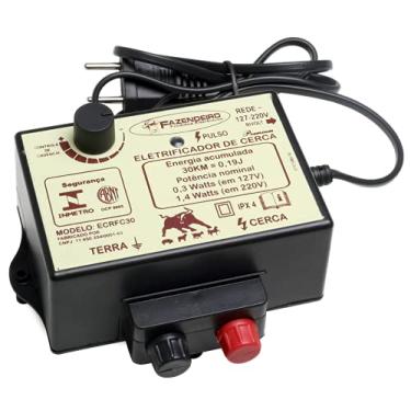 Imagem de Eletrificador Rural Cerca Elétrica Controle Cadência 30km Bivolt