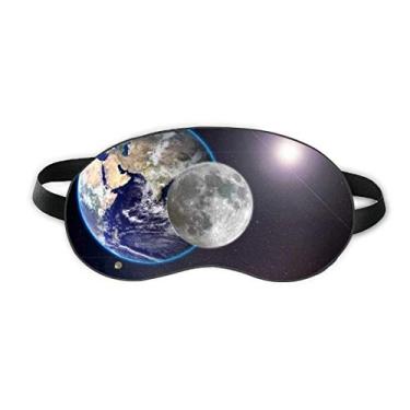 Imagem de Blue Earth White Planet White Sleep Eye Shield Soft Night Blinfold Shade Cover