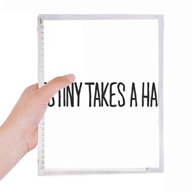 Imagem de Destiny Takes A Hand Caderno Diário Folhas Soltas Recarregável Diário Papelaria