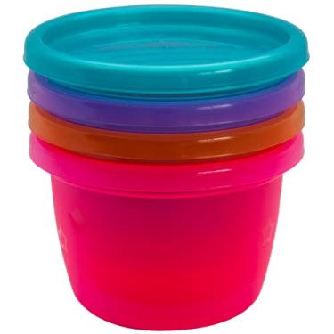Imagem de Kit 4 Potes Multiuso com Tampa Bebês 236ml Menina